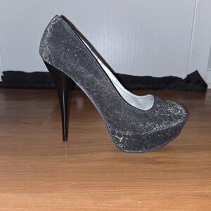 Charlotte Russe Sparkle Animal Print Women's Platform Heels